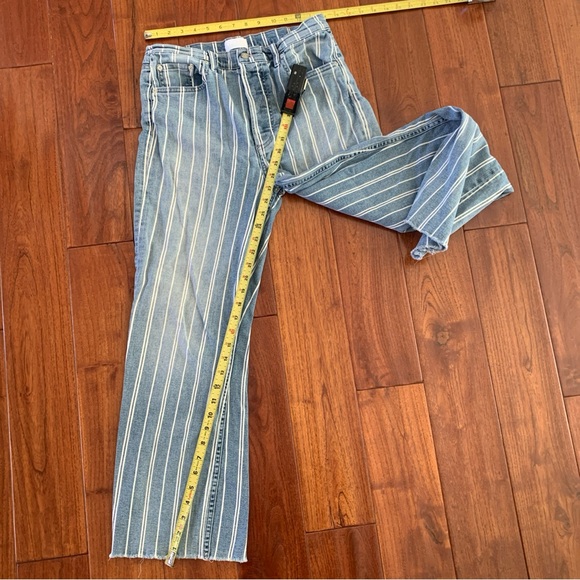 Boyish Brand Anthropologie Size 30 Brady Jeans They Made Me a Criminal Striped - Picture 9 of 9